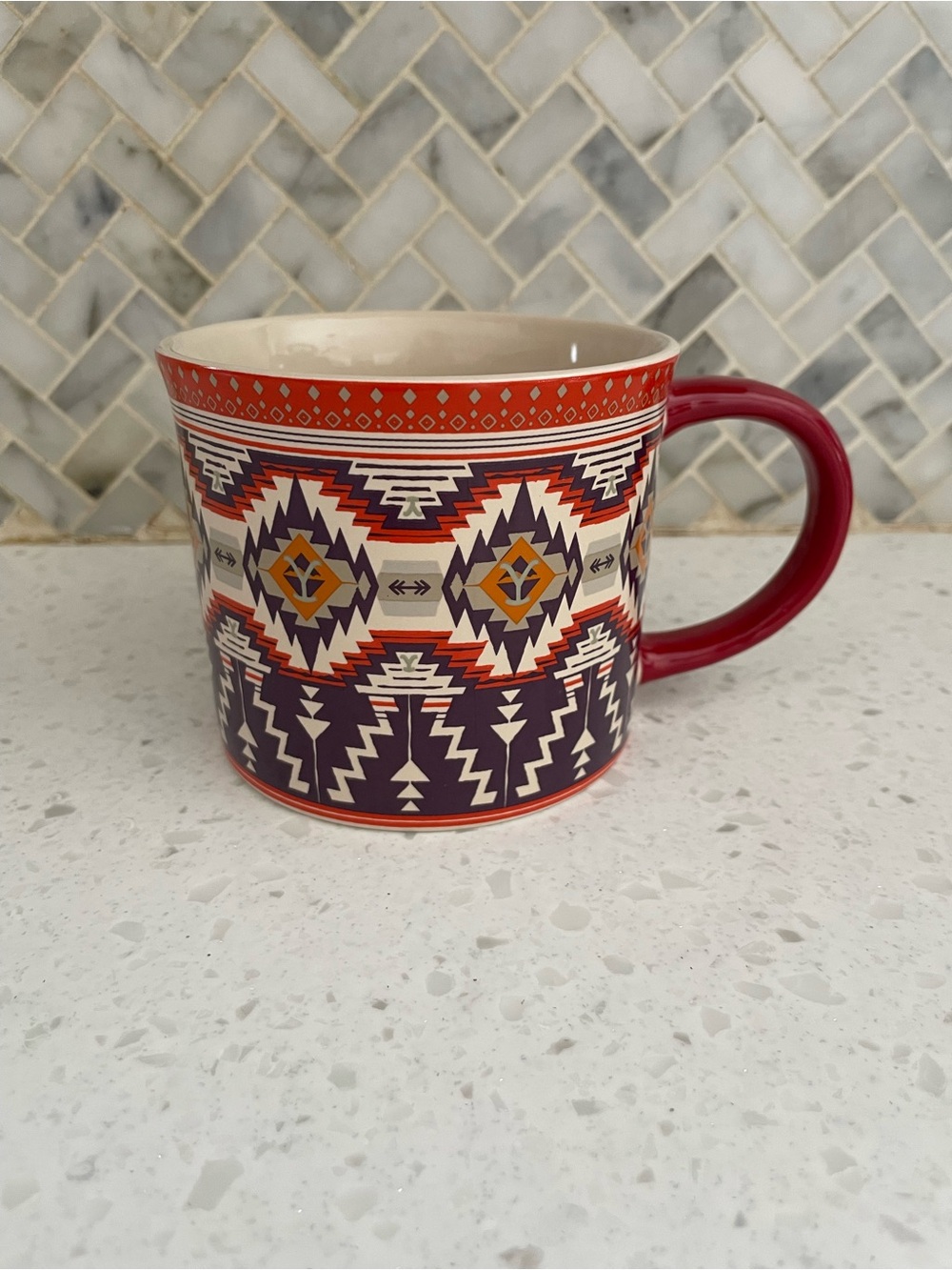 NWT Yellowstone Mug Aztec Print 14 oz Ceramic Paramount Dutton Ranch Rare